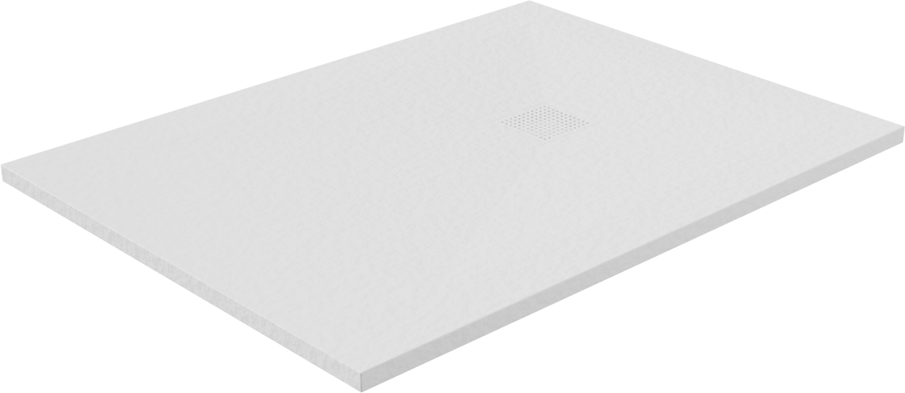 Balmani Impress douchebak 120 x 90 cm composiet wit rock structuur