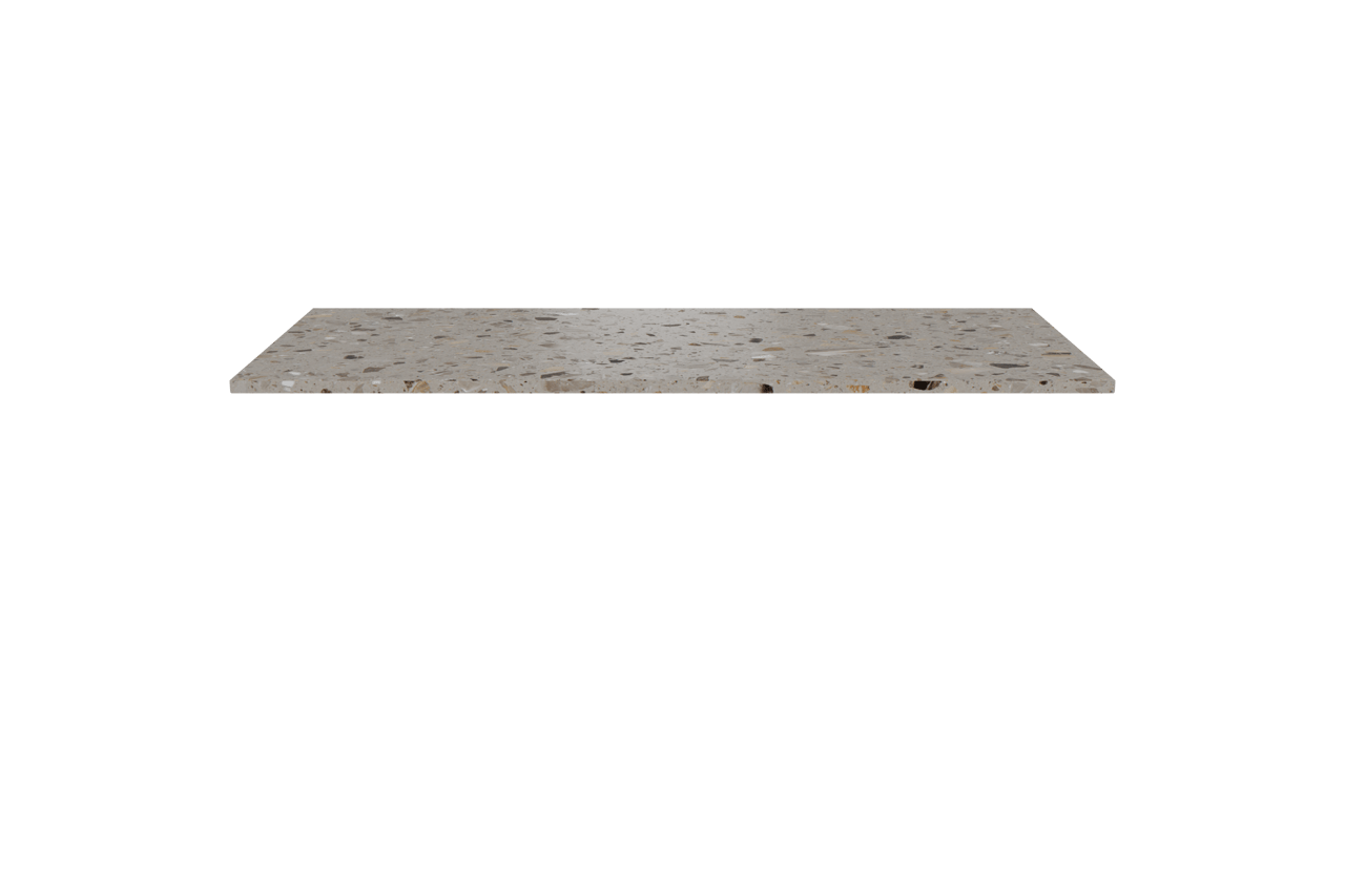 Balmani Stretto enkel of dubbel tablet greige terrazzo 120 x 55 cm