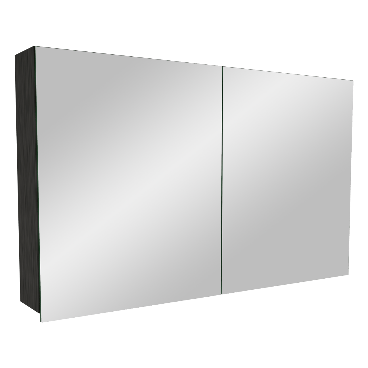 Balmani Lucida spiegelkast 120 x 72 cm zwarte eik