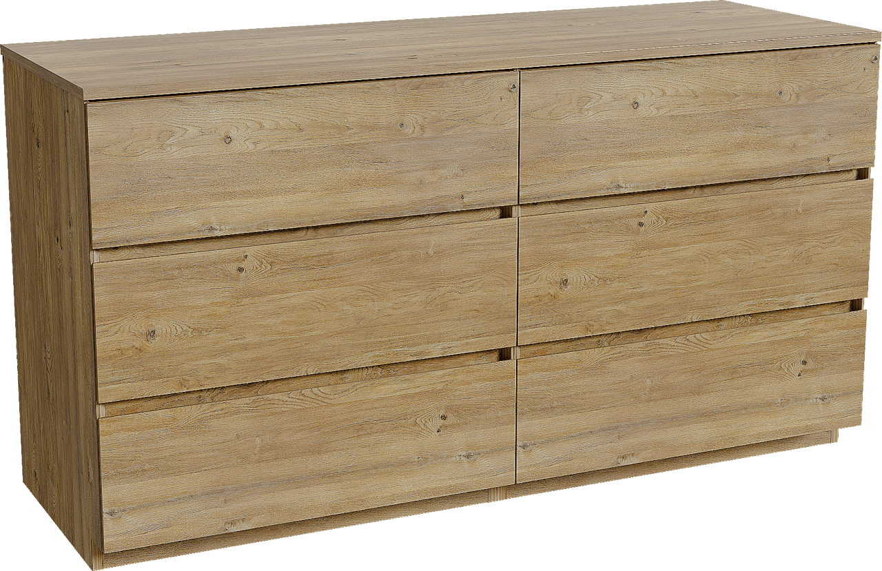 Storke Edge freistehendes Möbelstück Set: 150 x 52 cm, Rohe Eiche, mit Panton Einzel- oder Doppel Waschtischplatte, Melamin Rohe Eiche