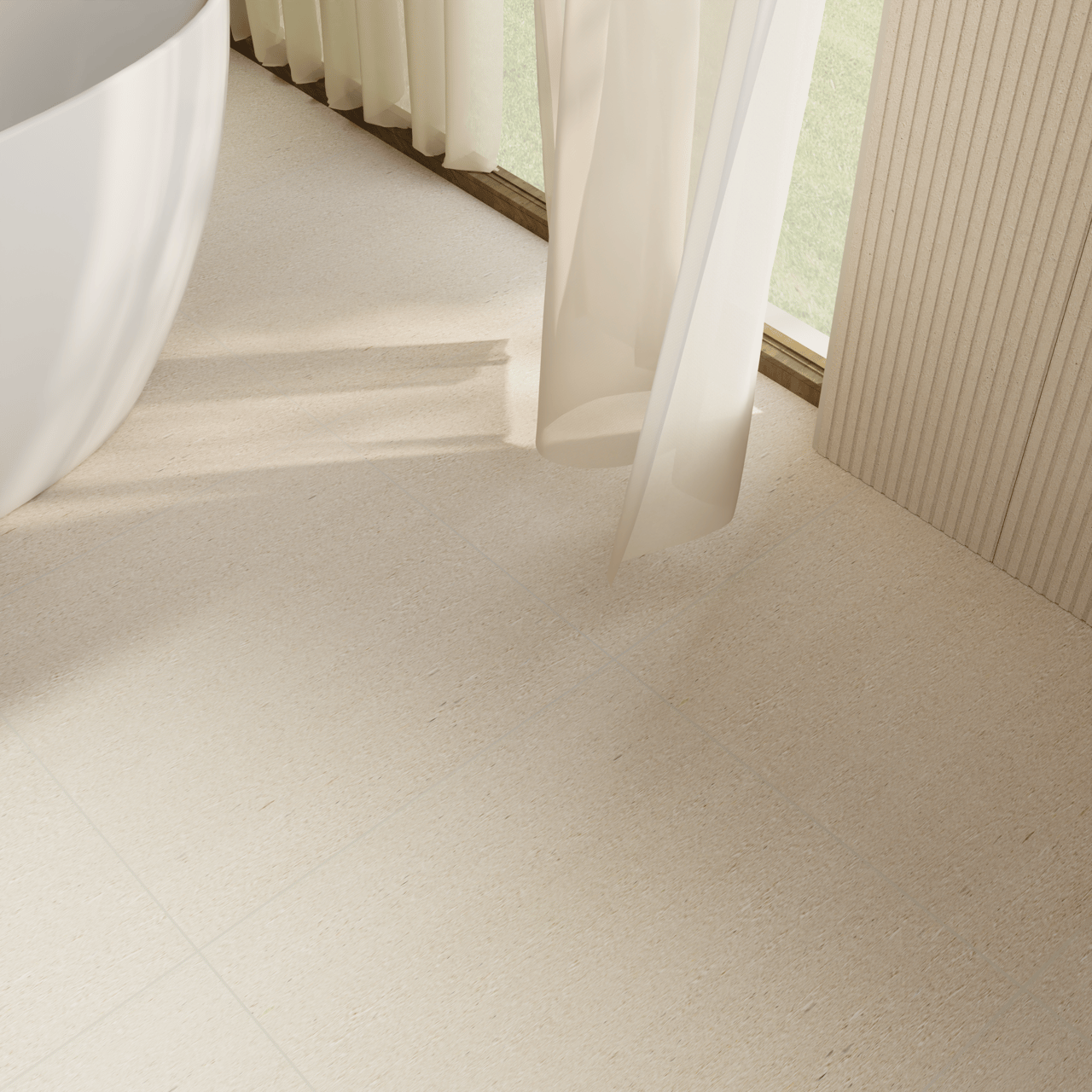 Carruzo Nube keramische vloer- en wandtegels 2 stuks 60x120cm Crema