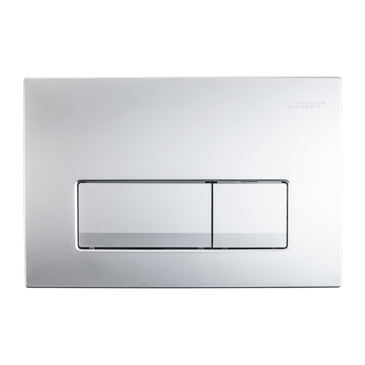Geberit Delta 51 Betätigungsplatte, Chrom matt, für Geberit Duofix Einbauspülkasten
