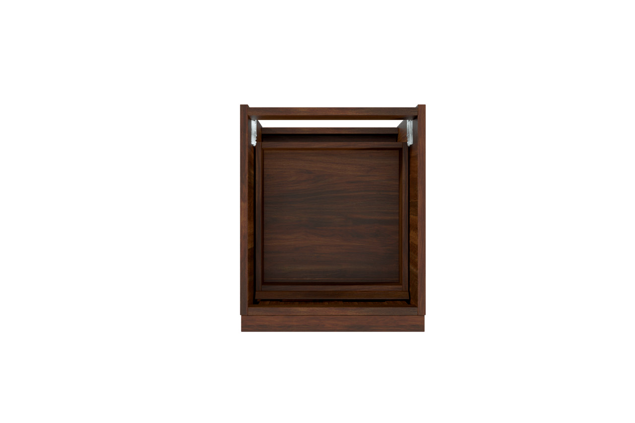 Balmani Forma meuble sous-vasque suspendu 45 x 55 cm noyer Américain 2 tiroirs