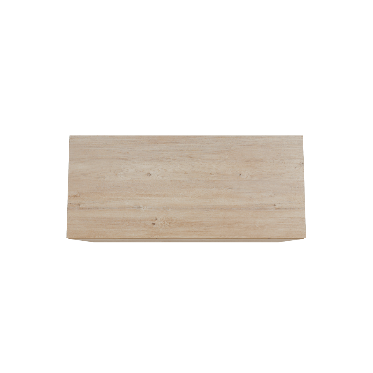 Storke Edge freistehendes Möbelstück Set: 120 x 52 cm, Rohe Eiche, mit Panton Einzel- oder Doppel Waschtischplatte, Melamin Rohe Eiche