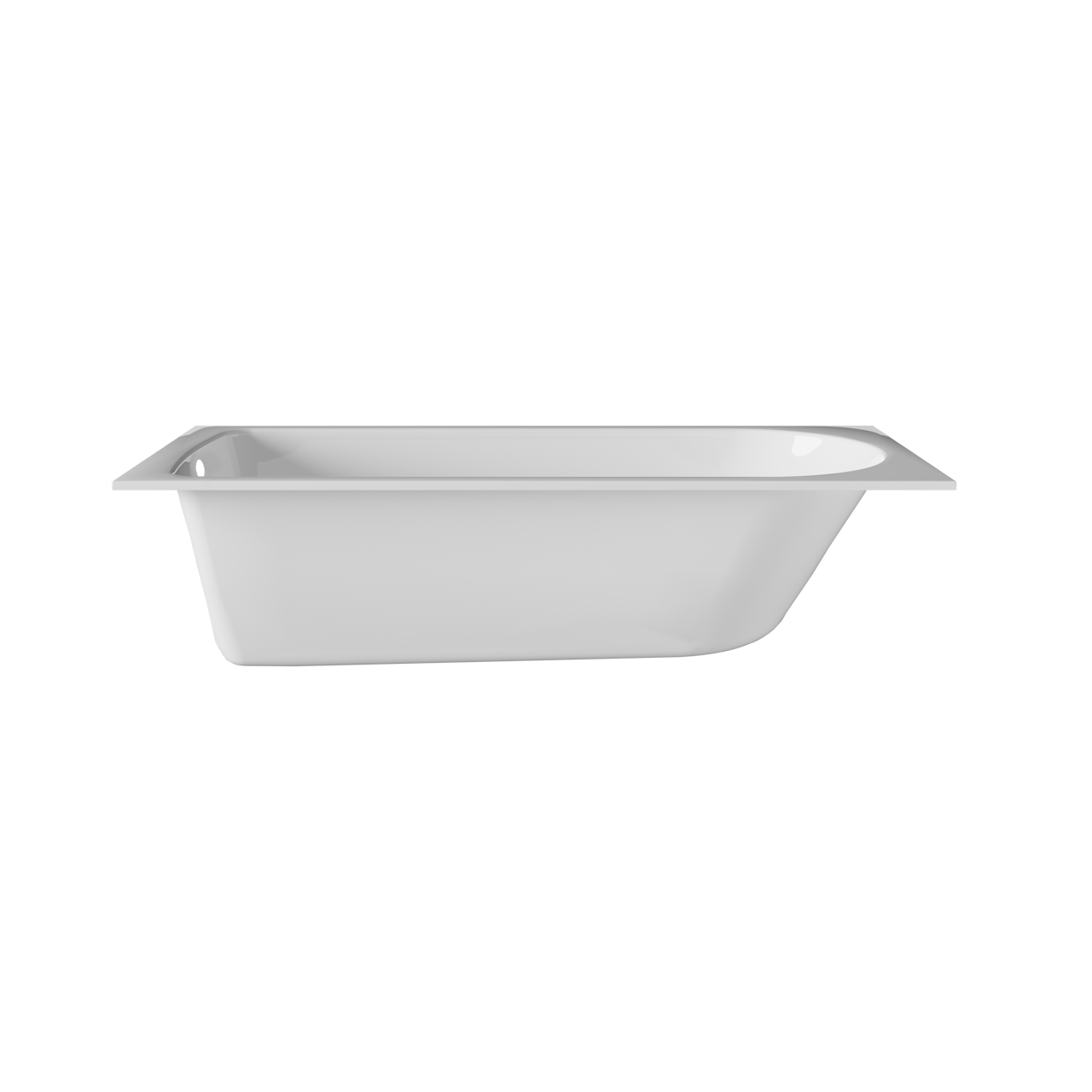 Luca Varess Snello baignoire encastrable mono 170 x 75 cm acrylique blanc brillant