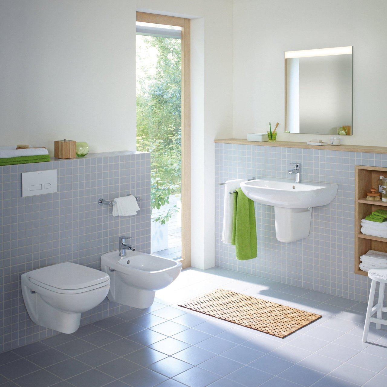 Duravit D-Code wc suspendu blanc brillant sans bride avec abattant de wc softclose