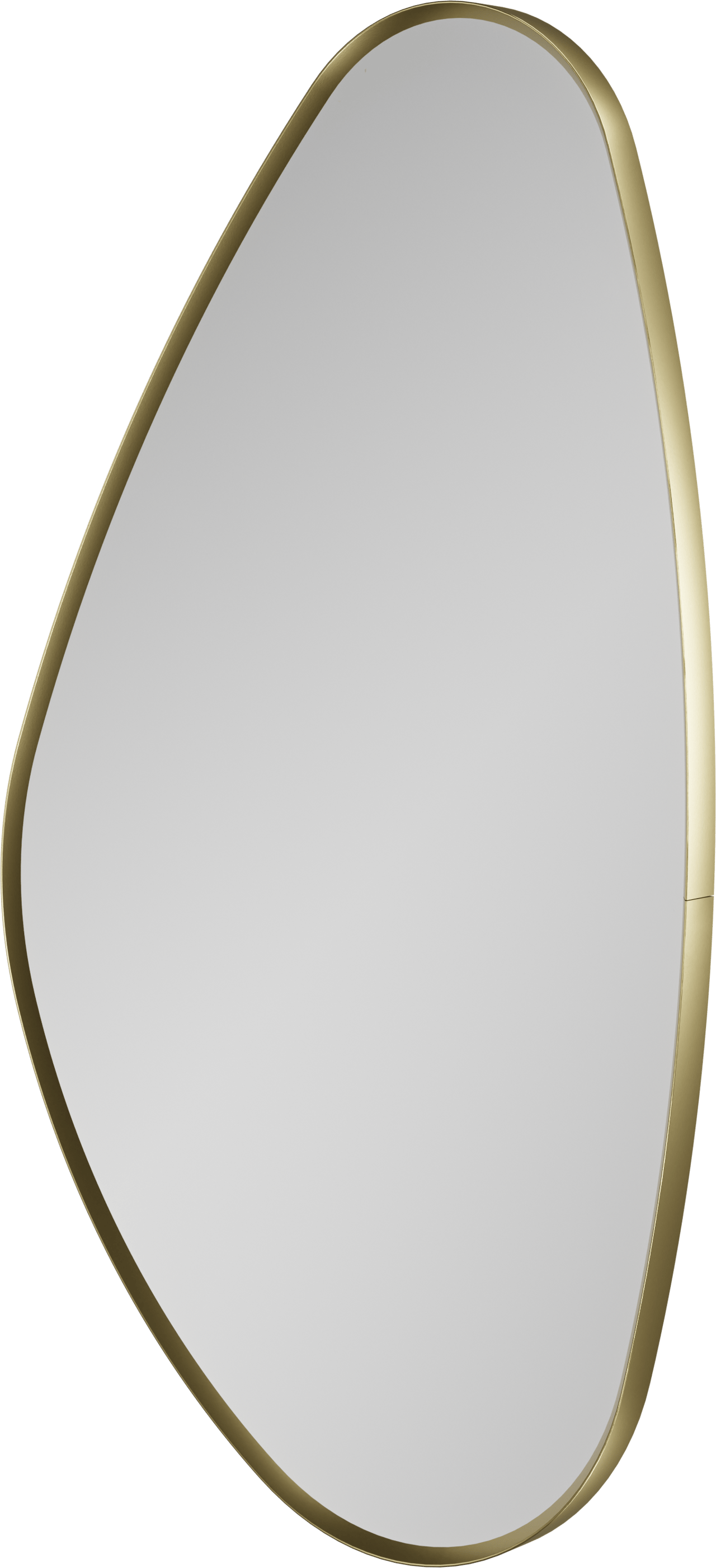 Balmani Auro Gäste-WC Spiegel: organisch, Brushed Champagne Gold, 45 x 75 cm