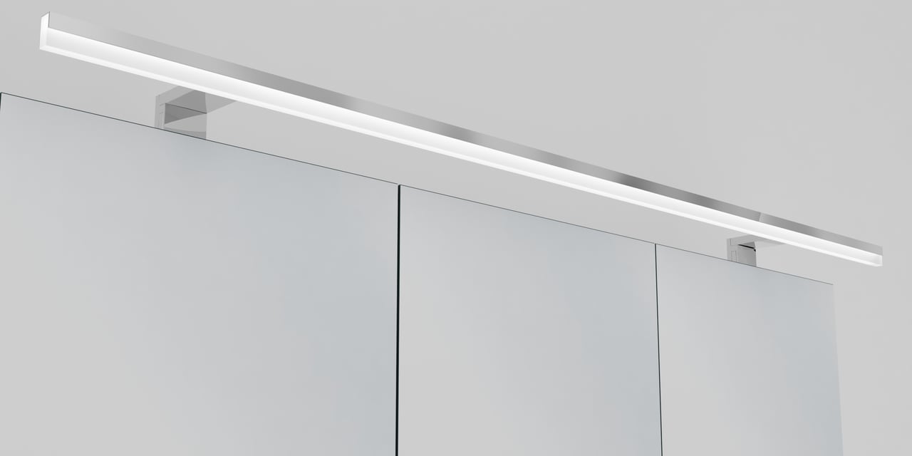 Luca Varess Serena LED luminaire 120 cm chrome