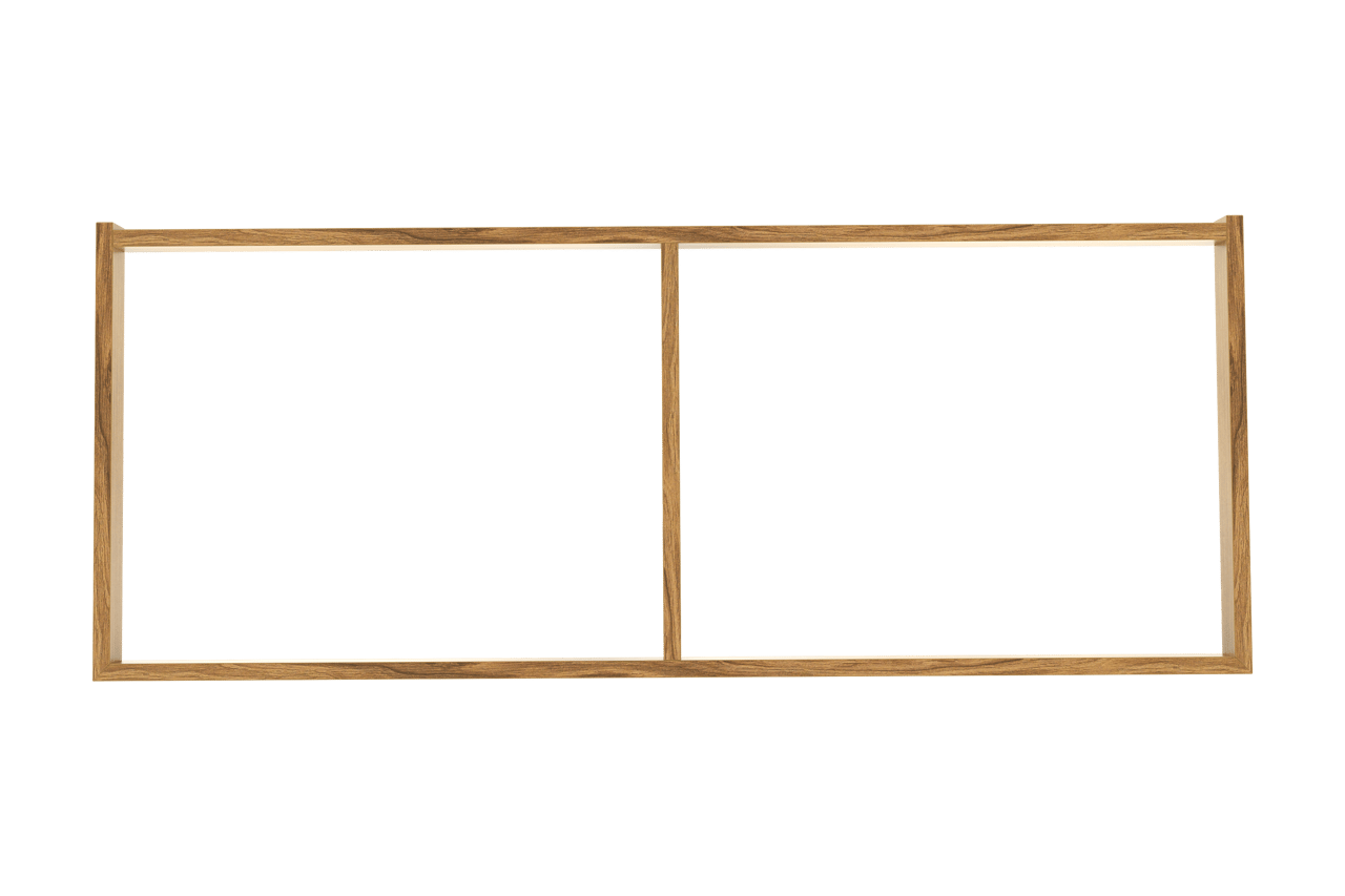 Balmani Lucida sokkel voor wastafelonderkast teak 120 x 55 cm