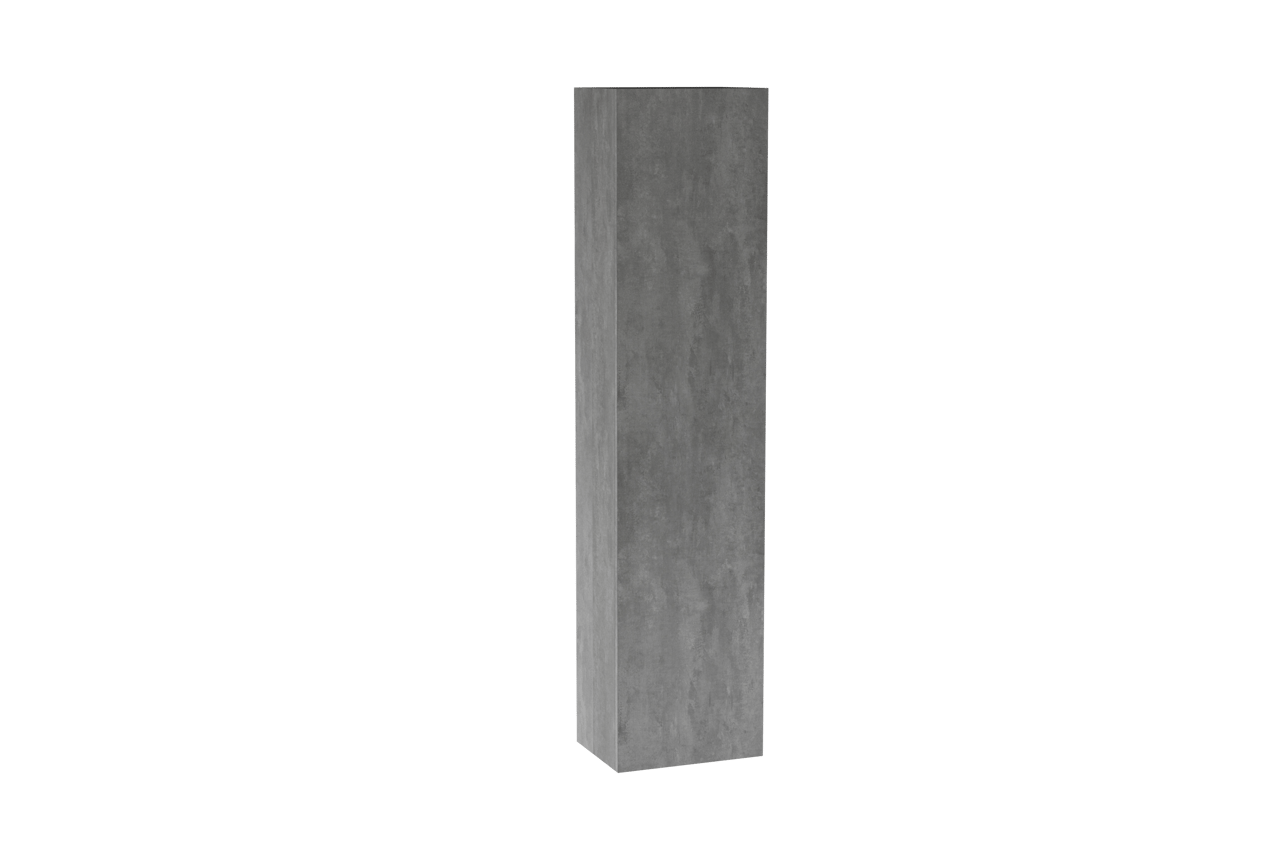 Storke Edge zwevende badkamerkast met spiegel beton donkergrijs 40 x 30 x 170 cm