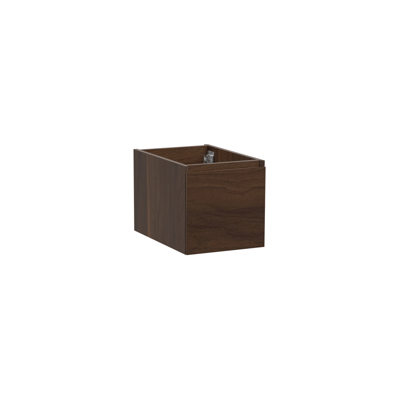 Storke Edge hängender Waschbeckenunterschrank: 35 x 52 cm, Nussbaum, 1 Schublade