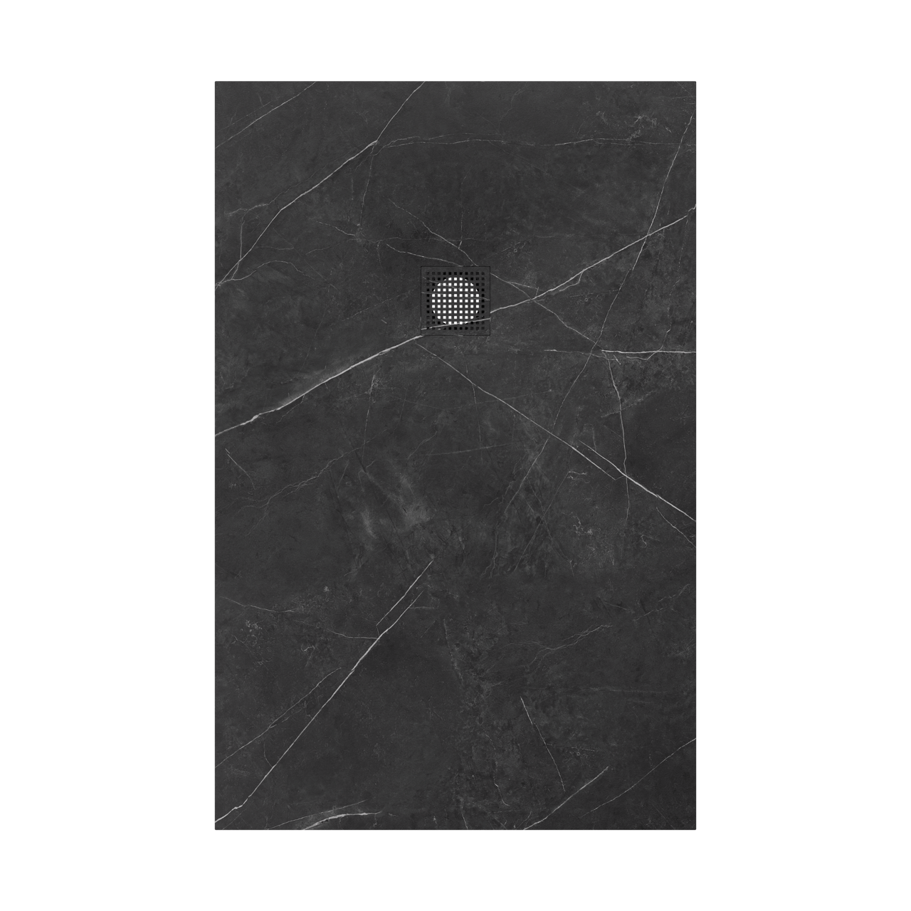 Luca Varess Suite douchebak 140 x 90 cm composietmarmer Marble Dark 