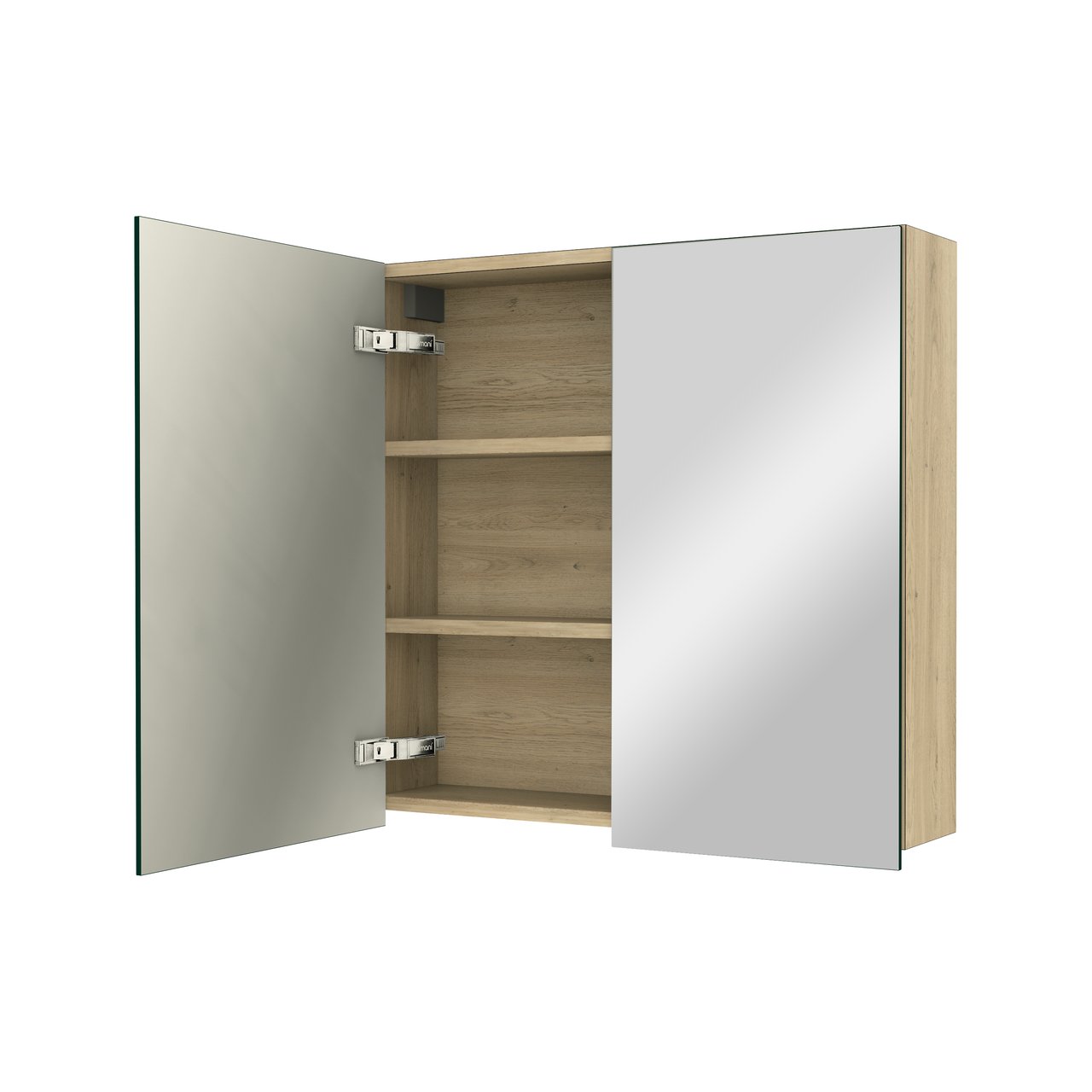 Balmani Lucida spiegelkast 75 x 72 cm verweerde eik
