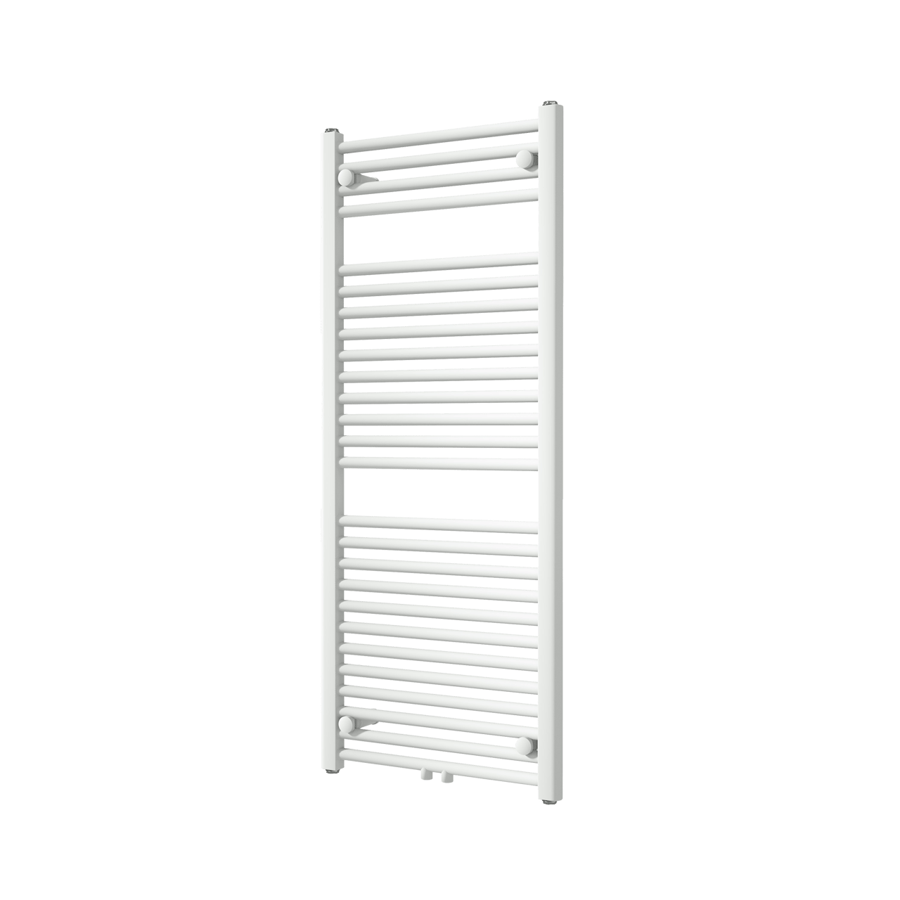 Vipera Kanza enkele handdoekradiator 50 x 120 cm centrale verwarming mat wit zij- en middenaansluiting 691W