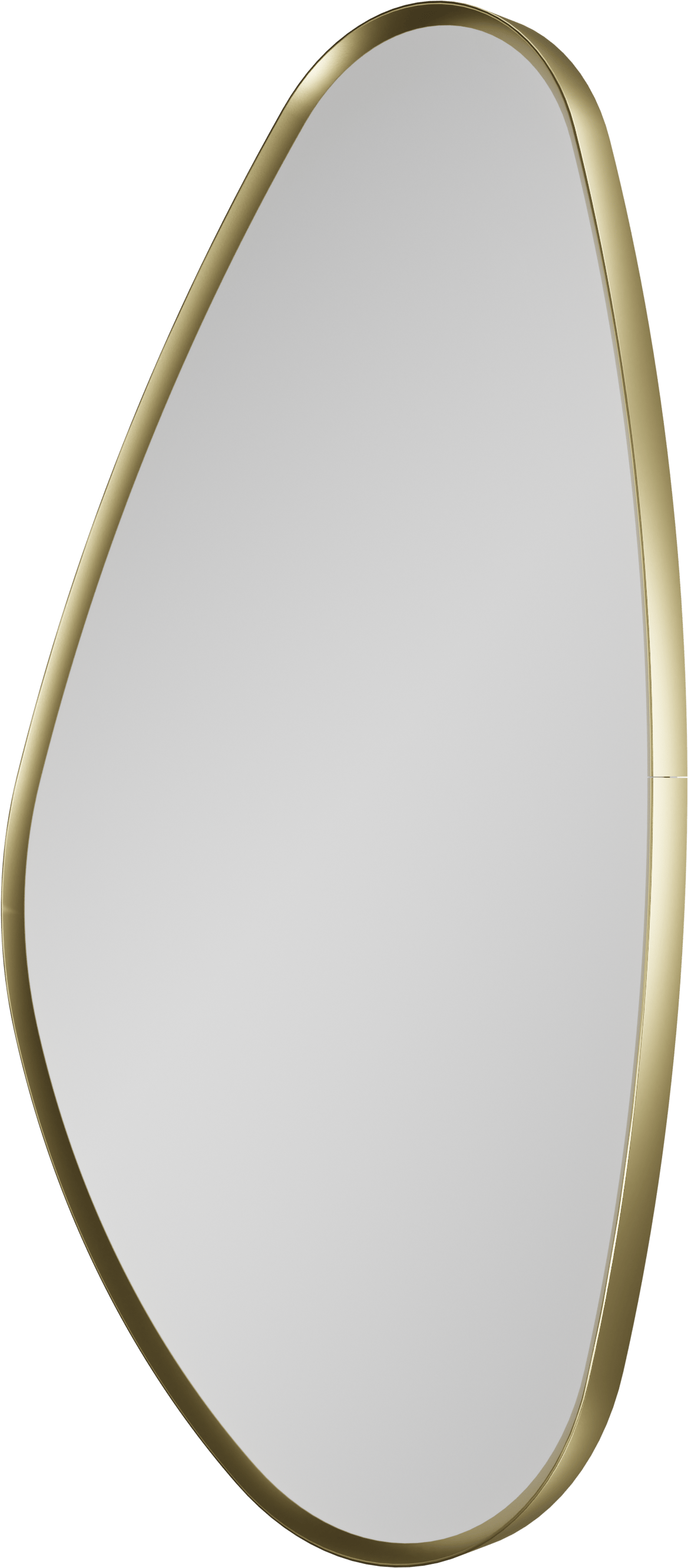 Balmani Auro Gäste-WC Spiegel: organisch, Brushed Champagne Gold, 35 x 60 cm