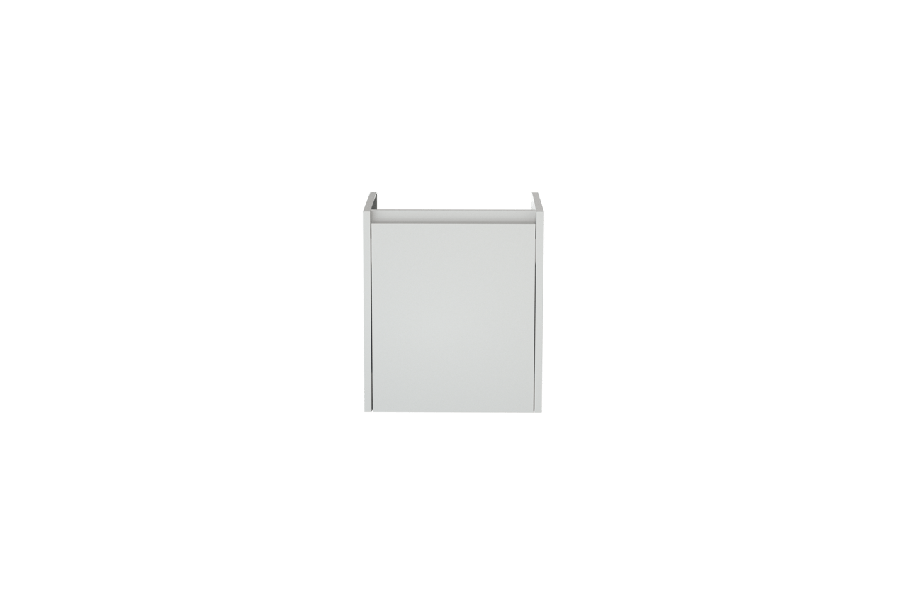 Storke Seda hängender Waschbeckenunterschrank: 45 x 35 cm, Weiß matt, mit Tür