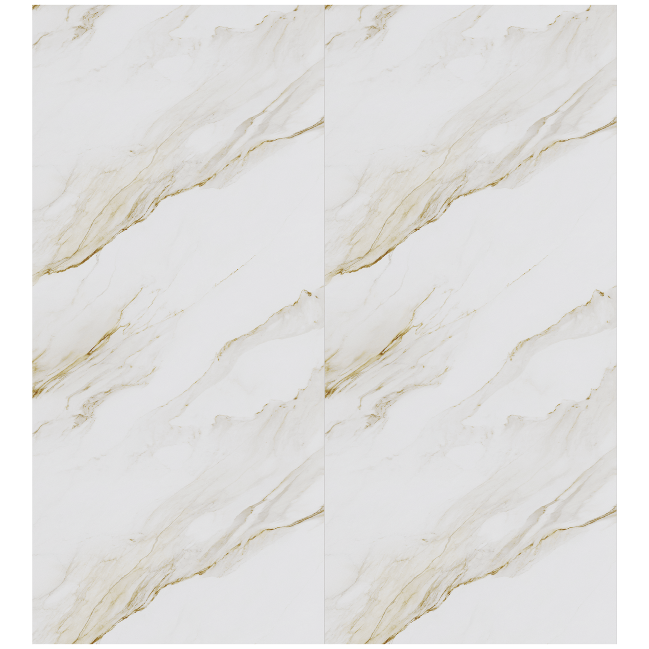 Florris Milano SPC wandpanelen, 2 stuks, 120 x 260 cm, Marble gold