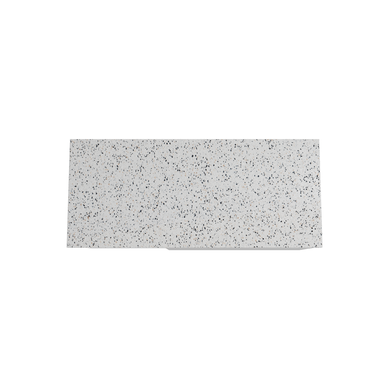 Storke Edge zwevend badkamermeubel 120 x 52 cm glanzend wit met Tavola enkel of dubbel tablet in mat wit/zwart terrazzo