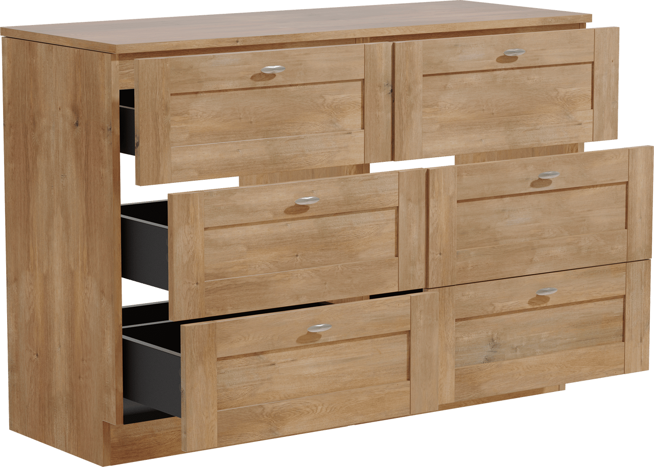 Linie Classo meuble salle de bains à poser 120 x 46 cm chêne naturel avec Lado tablette simple ou double en mélaminé chêne naturel