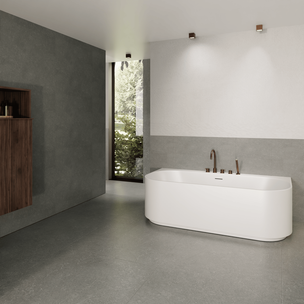 Carruzo Monte keramische vloer- en wandtegels 4 stuks 60x60cm Piedra