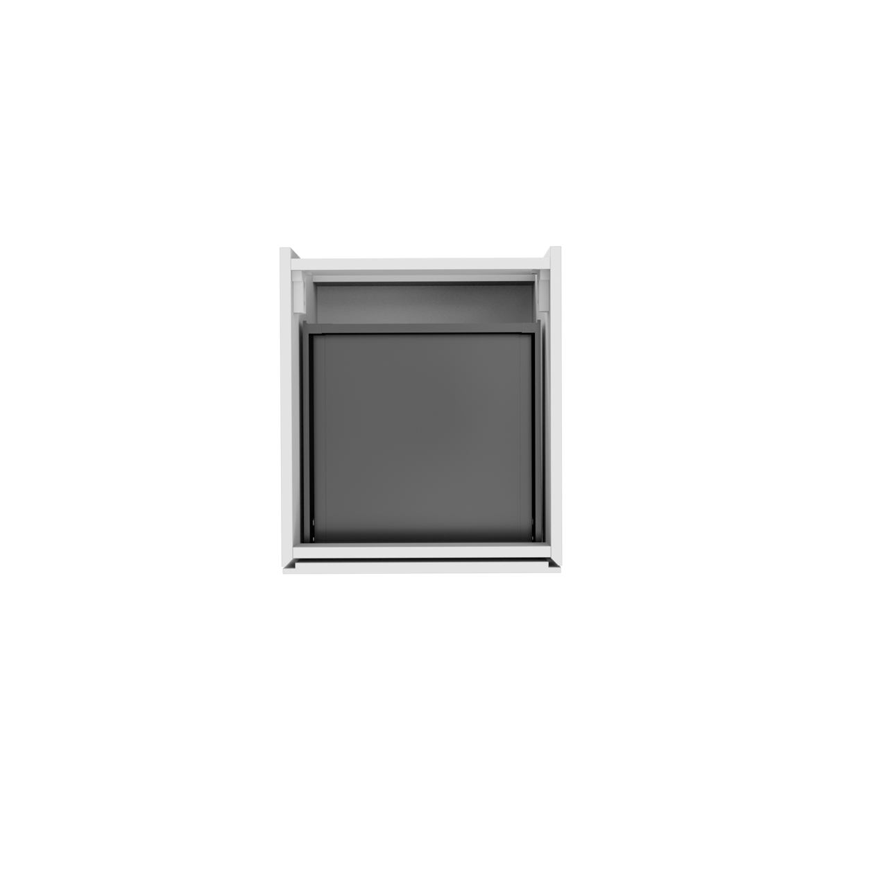 Storke Edge zwevende wastafelonderkast 45 x 52 cm Glanzend Wit 2 lades