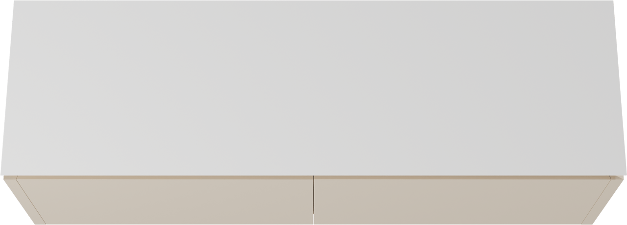 Balmani Eclips meuble salle de bains suspendu 180 x 55 cm Sandbeige avec Eclips tablette simple ou double en Solid Surface blanc mat