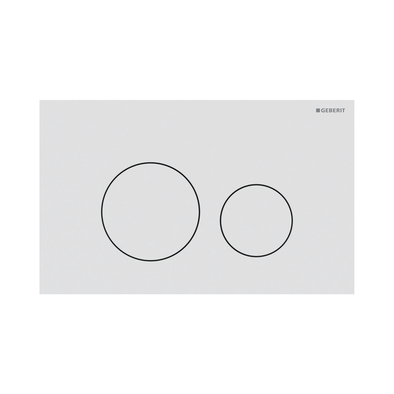 Sigma40 plaque de commande ronde, blanc mat pour Sigma UP320 ou UP720 bâti-support