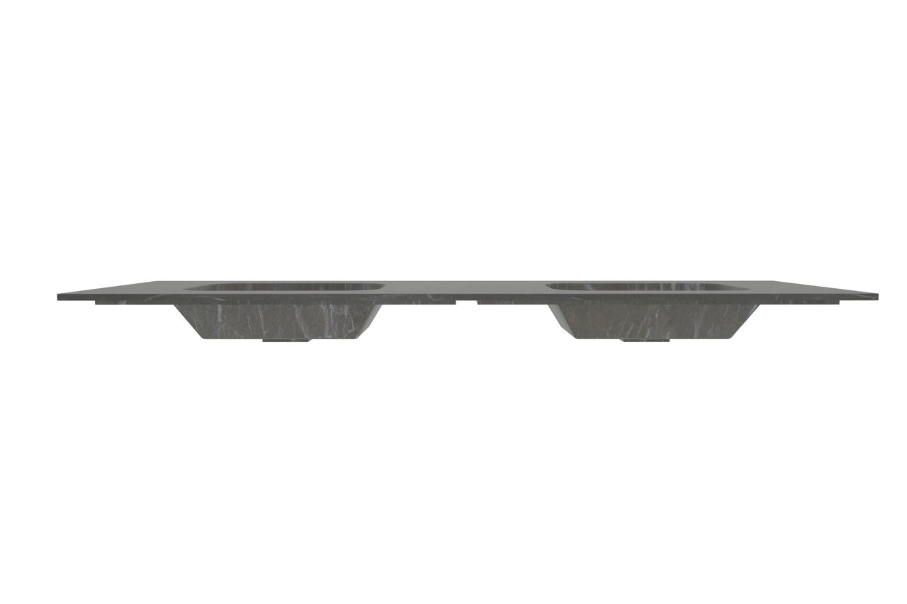 Balmani Tablo Arcato Doppelwaschtisch, Pietra grau Mamor, 180 x 55 cm