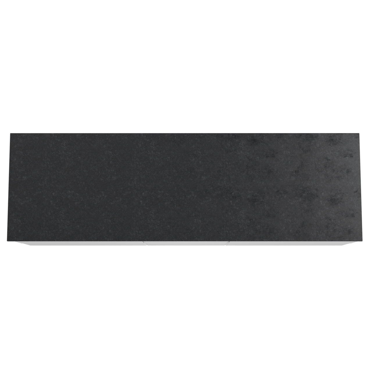 Balmani Mitra meuble salle de bains suspendu 180 x 55 cm blanc mat avec Stretto tablette simple ou double en granit noir