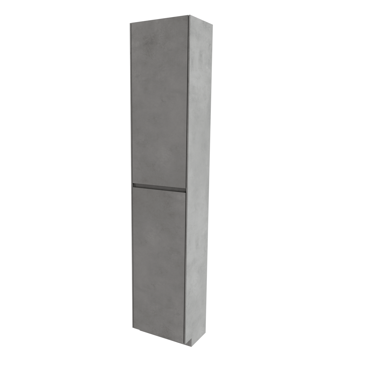 Storke Edge Badhochschrank: Stehend, links, Beton dunkelgrau, 40 x 30 x 200 cm