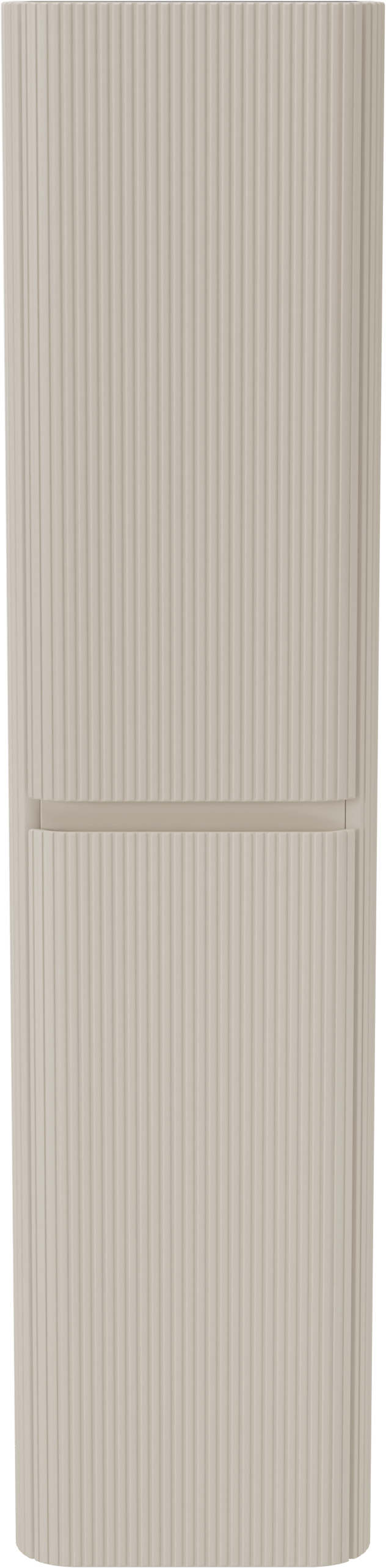 Storke Soft zwevende badkamerkast 40 x 35 x 170 cm Sand mat vert. sym. Groef