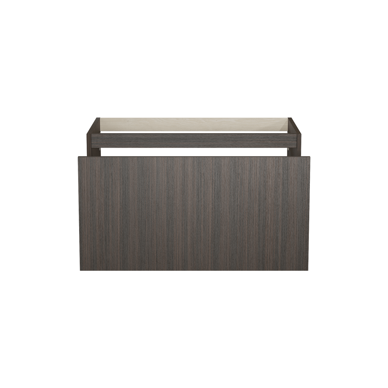 Balmani Sfera by Lucida meuble sous-lavabo suspendu 90 x 55 cm Eucalyptus 2 tiroirs