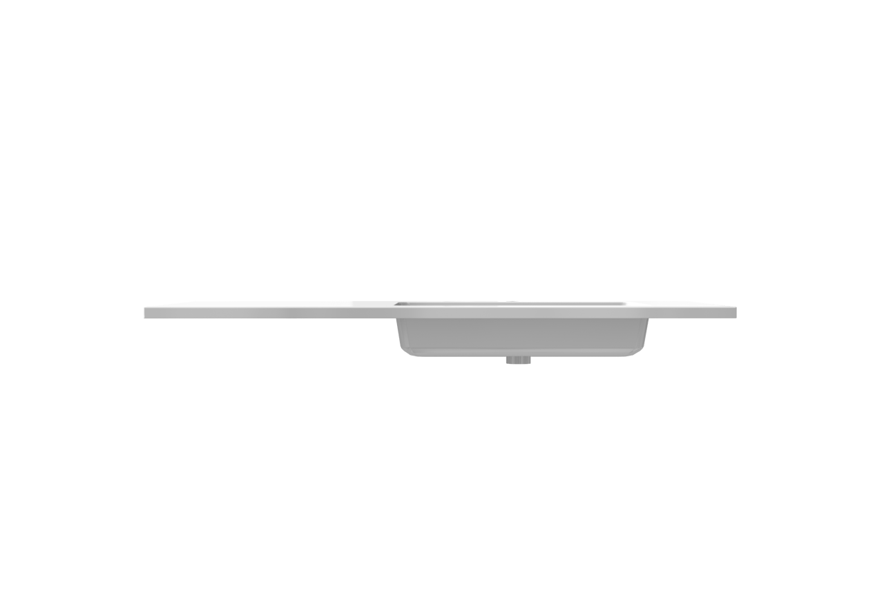 Storke Diva asymmetrisch rechtse wastafel glanzend composiet marmer 120 x 52 cm combinatie kast 35 cm
