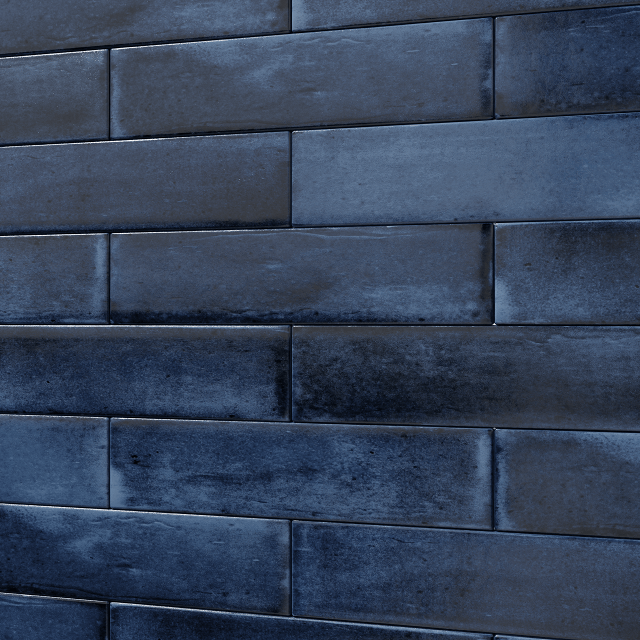 Carruzo Costa carrelage mural en céramique 34 carreaux 6x24_6cm Indigo