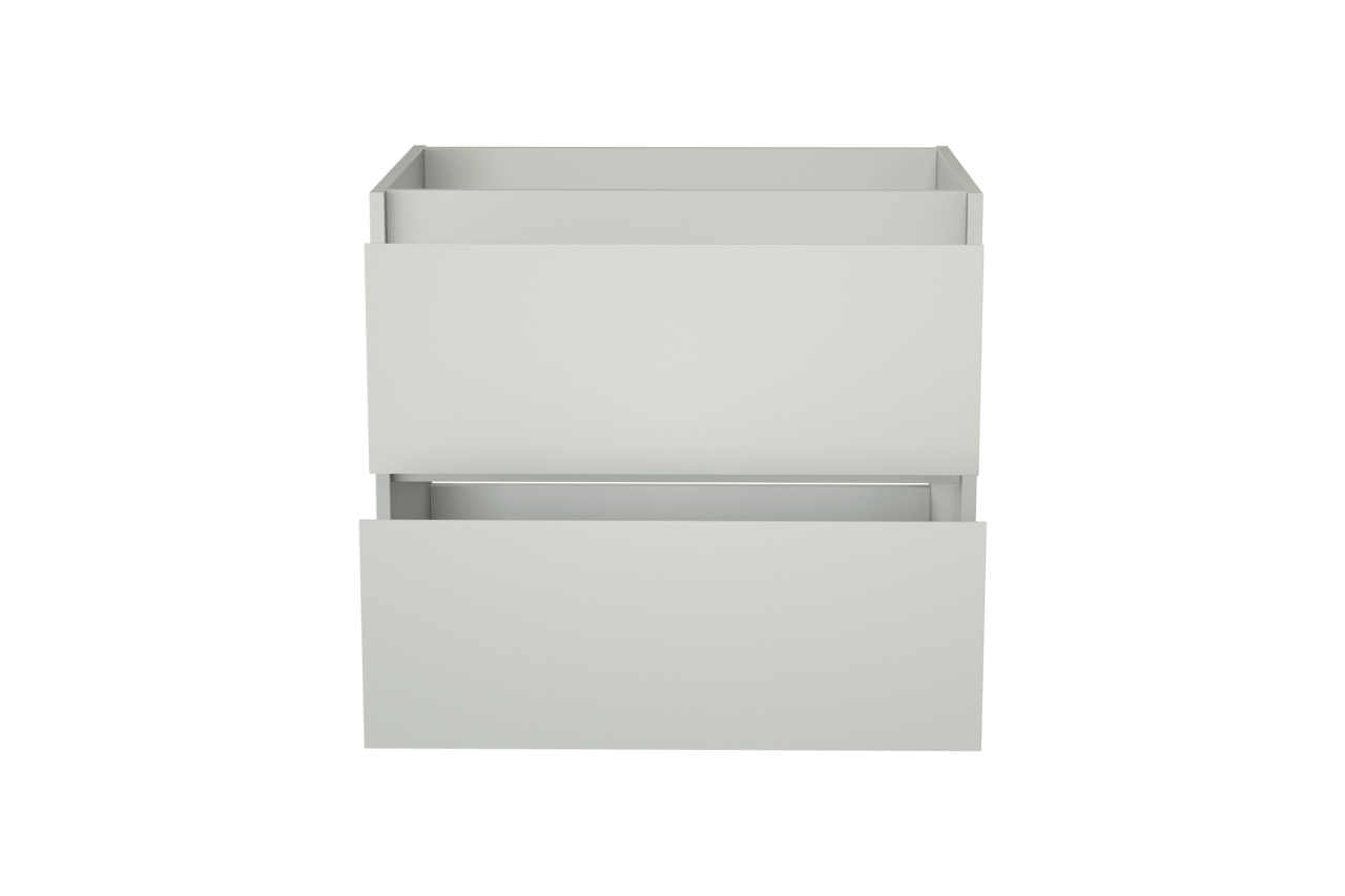 Storke Seda meuble sous-lavabo suspendu 75 x 52 cm blanc mat 2 tiroirs