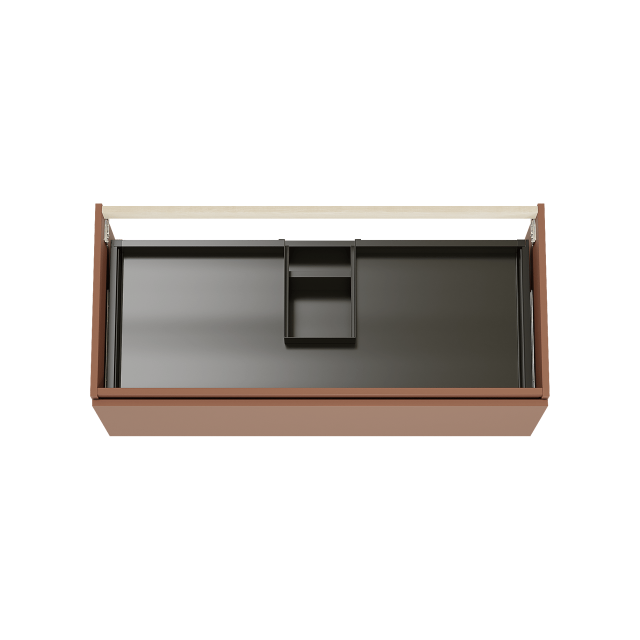 Balmani Sfera by Lucida hängender Waschbeckenunterschrank: 120 x 55 cm, Cotto, 2 Schubladen