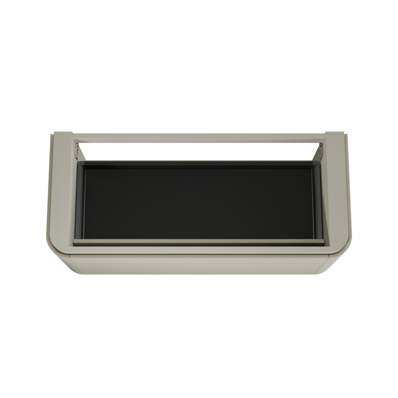 Balmani Moon meuble sous-lavabo suspendu 130 x 55 cm soie grise 2 tiroirs