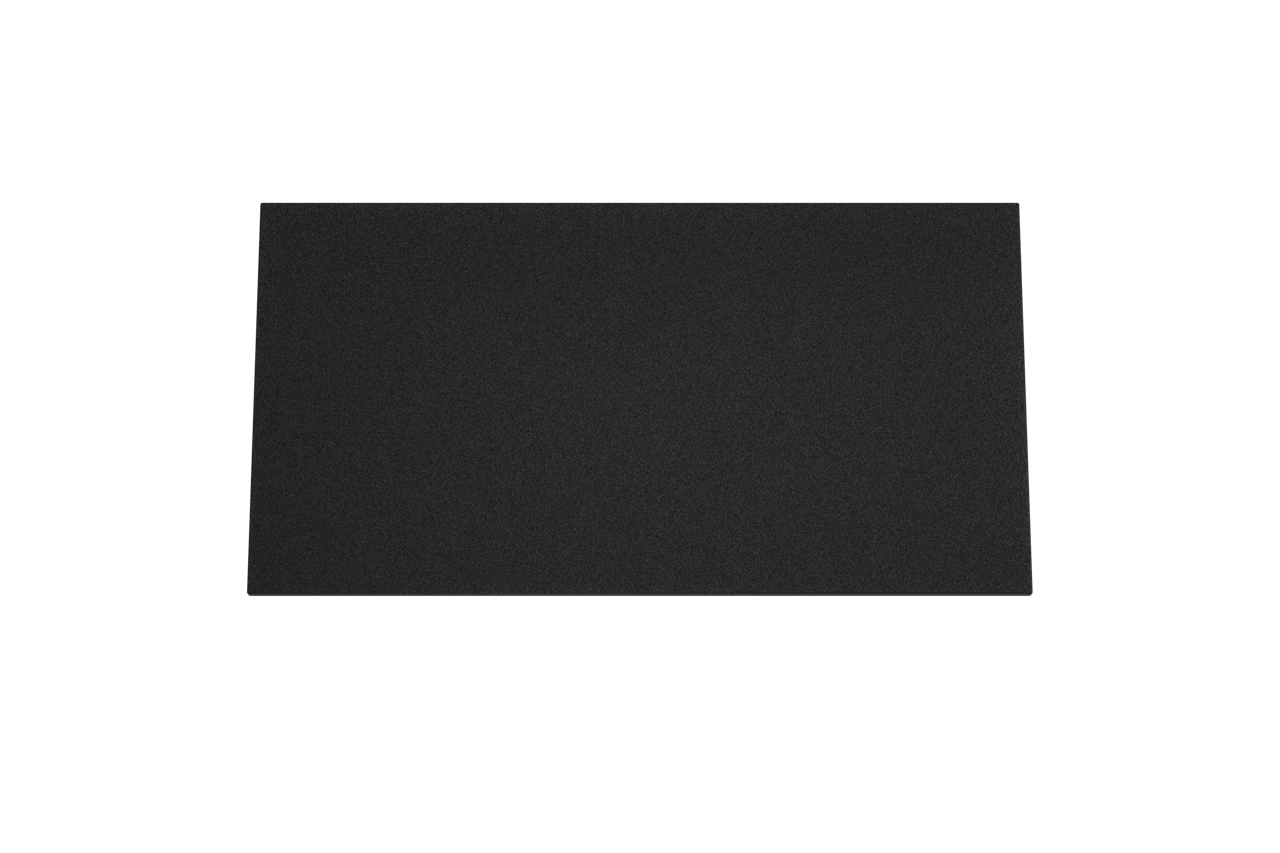 Storke Panton Einzelwaschtischplatte, mattschwarze pulverbeschichtete mdf, 100 x 52 cm