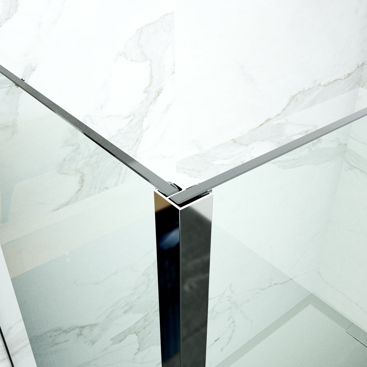 Balmani Modular profilé d'angle 200 cm chrome