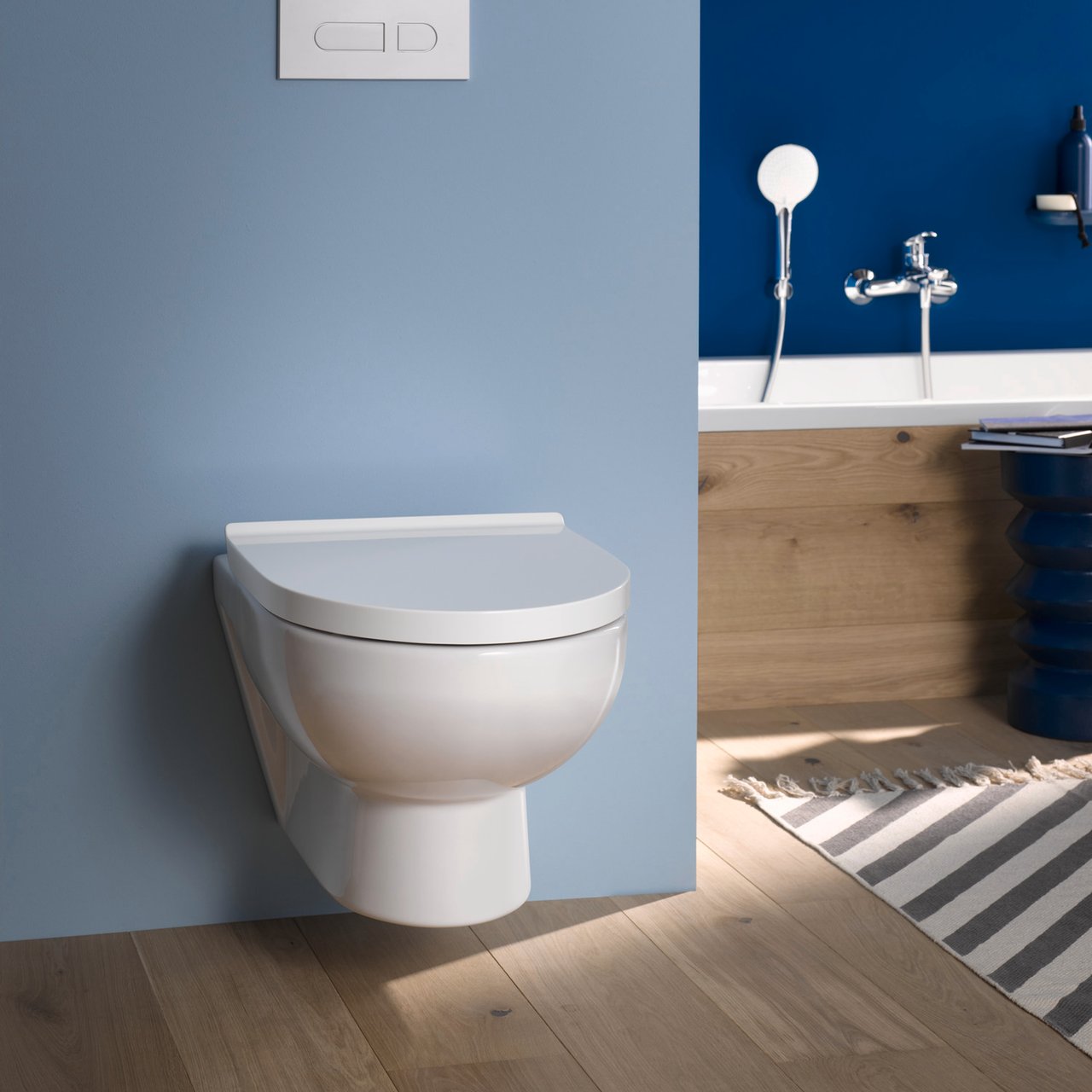 Duravit No. 1 hangtoilet glanzend wit randloos compact