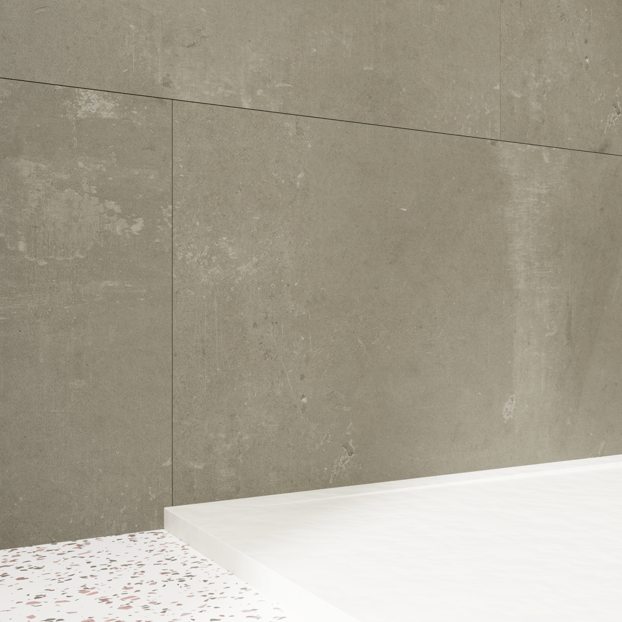 Florris Stockholm SPC-Wandpaneele, 4 Stück, 120 x 60 cm, Pemba Warm Grey