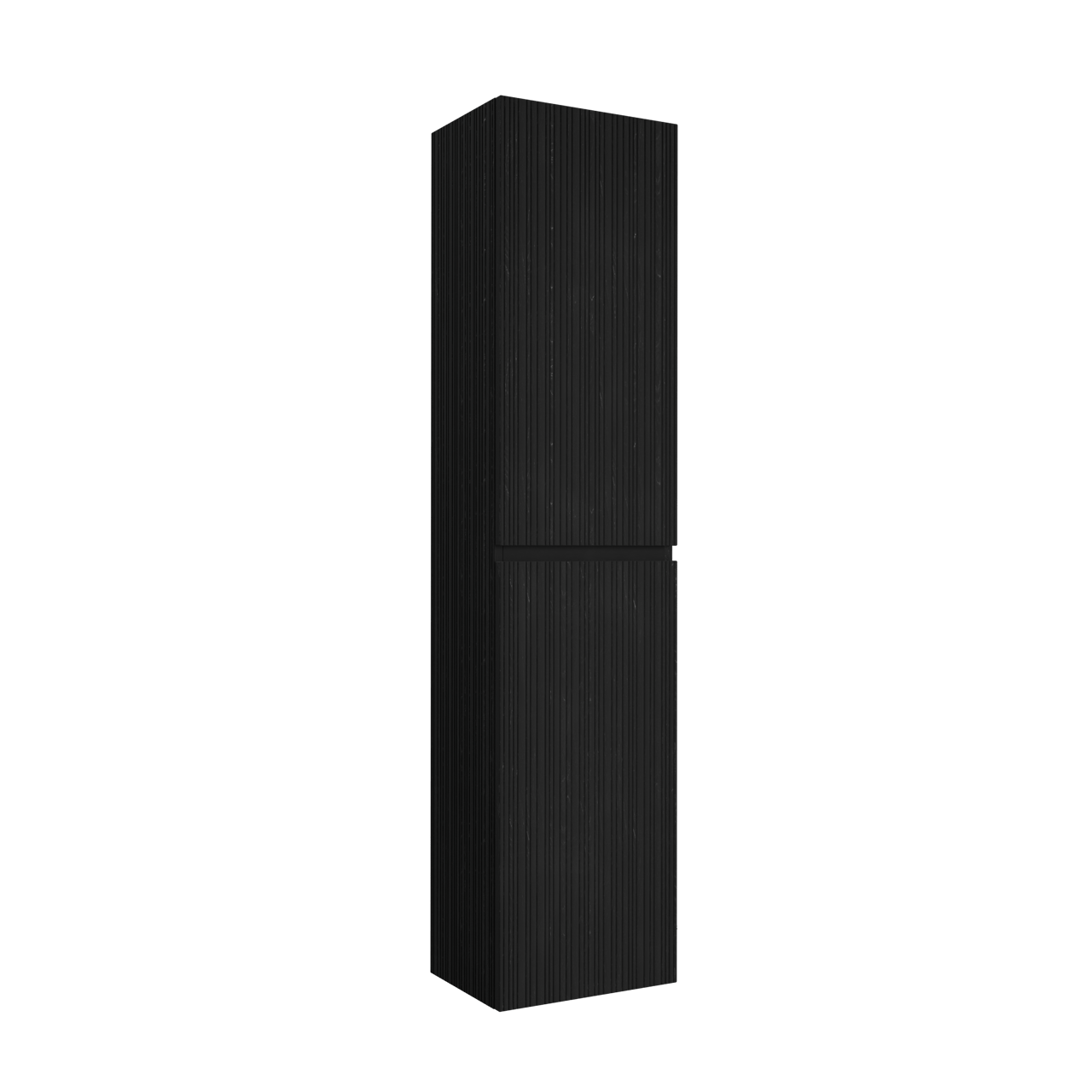 Storke Ribs zwevende badkamerkast zwarte eik 40 x 30 x 170 cm