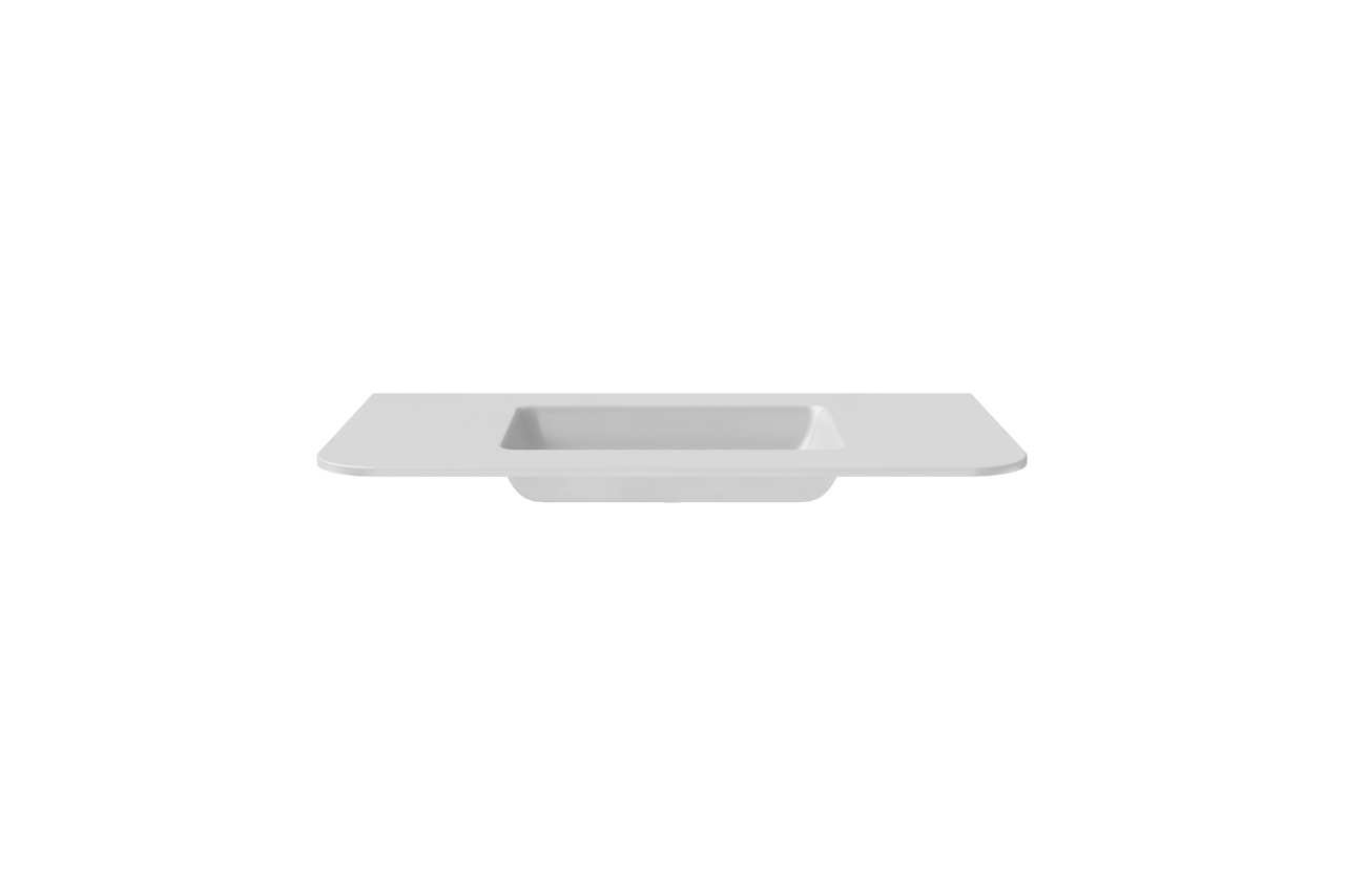 Balmani Moon plan simple Solid Surface blanc mat 100 x 55 cm