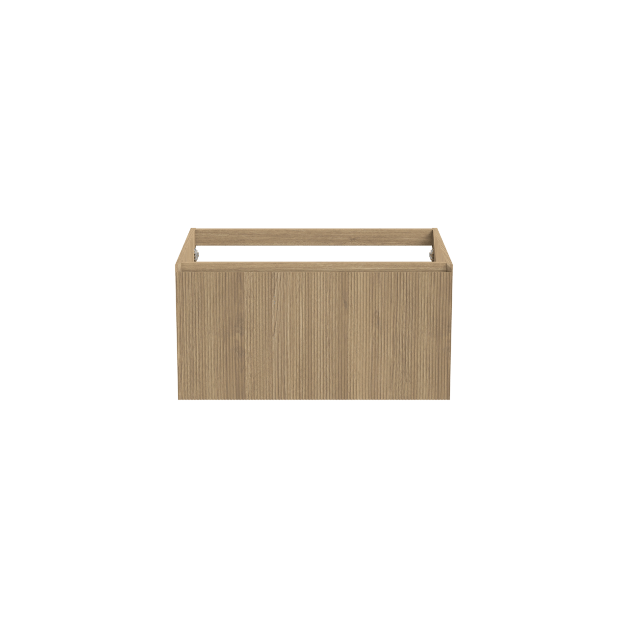 Balmani Fila by Mitra meuble sous-lavabo suspendu 90 x 55 cm placage chêne naturel 2 tiroirs