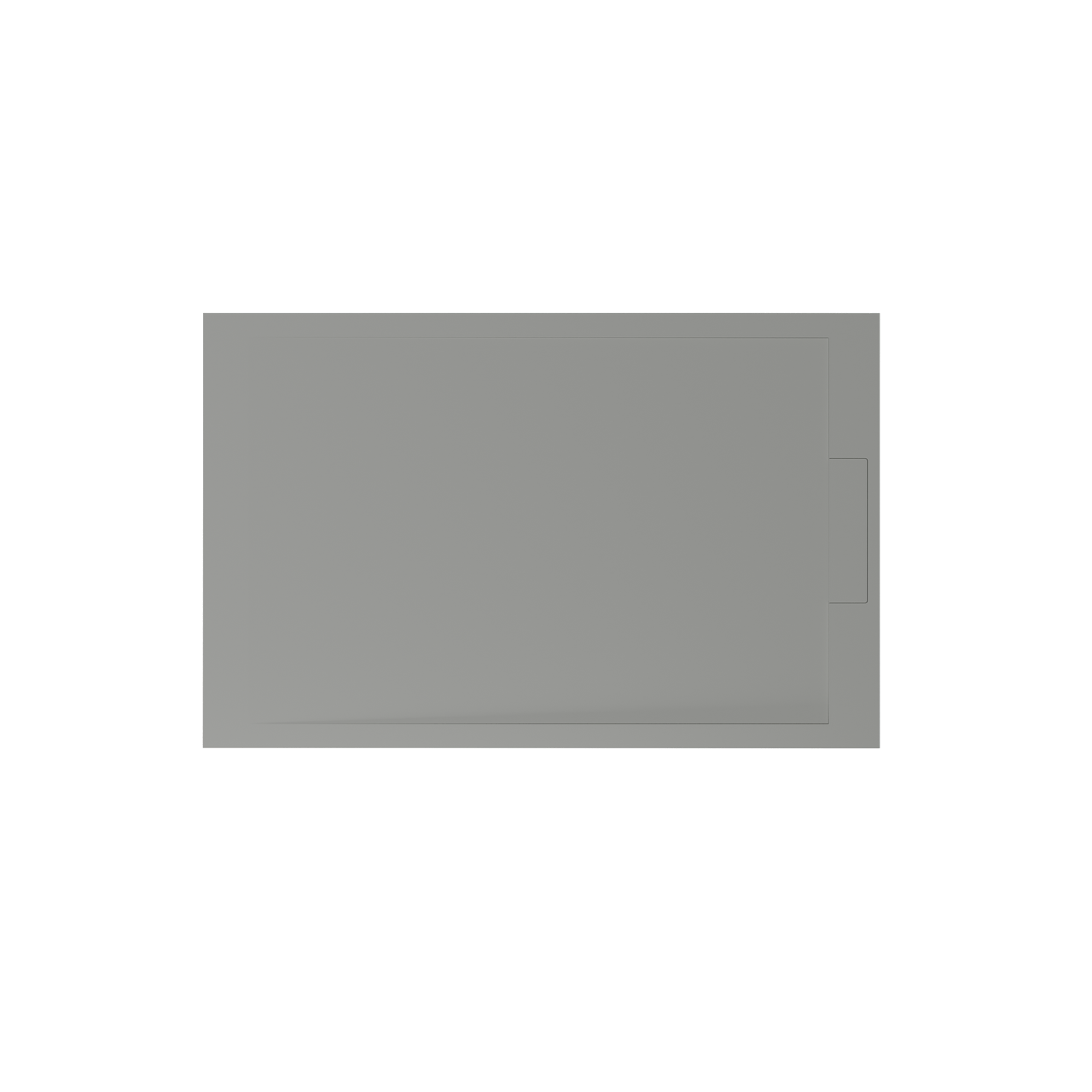 Balmani Andes receveur de douche 140 x 90 cm solid surface gris pierre mat
