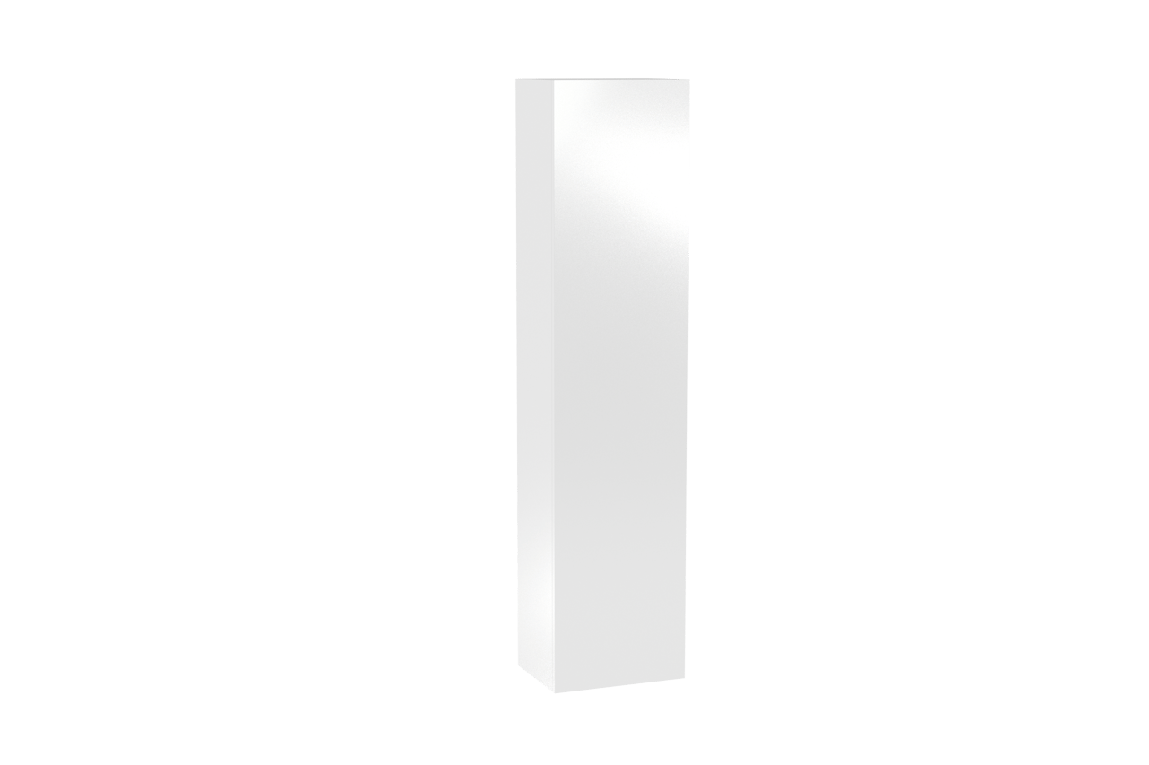 Storke Edge colonne salle de bains suspenduee avec miroir blanc mat 40 x 30 x 170 cm