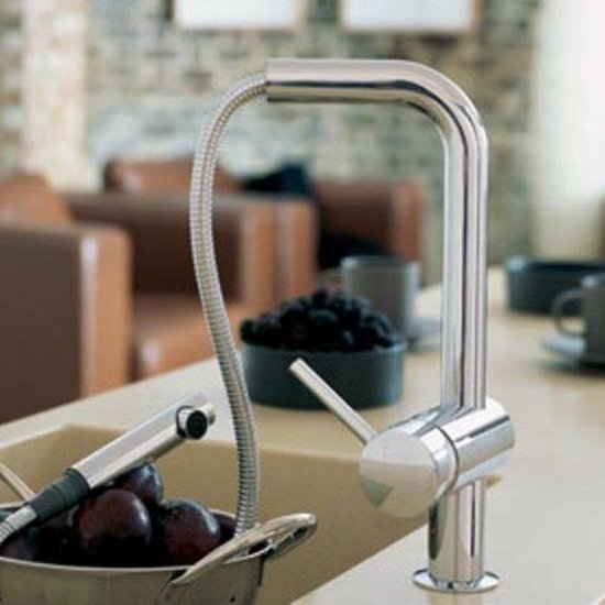 Grohe Minta robinet de cuisine avec douchette extractible chrome brillant