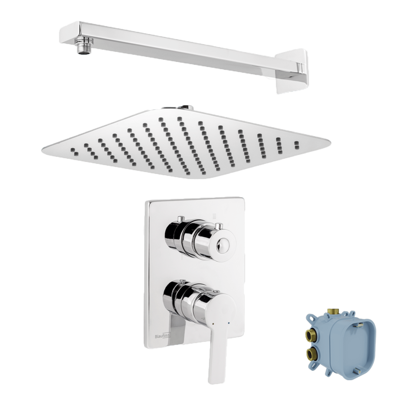 Blaufoss Smartbox inbouw regendoucheset mengkraan Glanzend Chroom