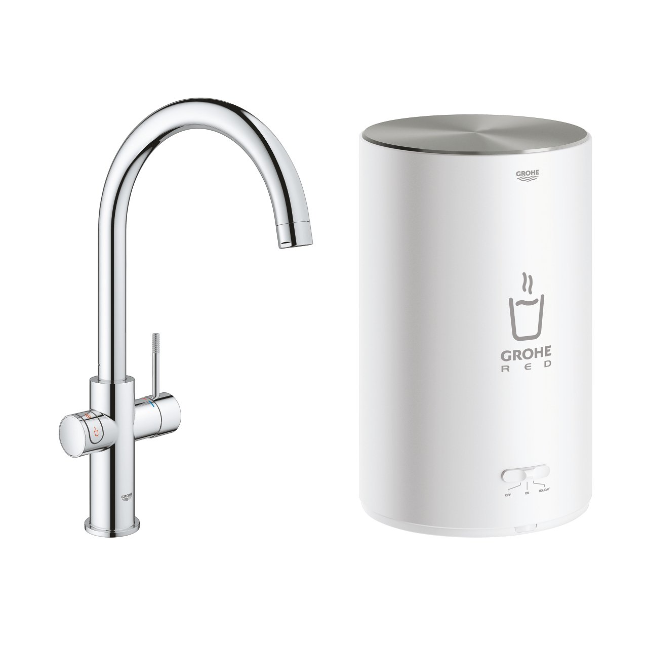 Grohe Red Duo keukenkraan glanzend chroom