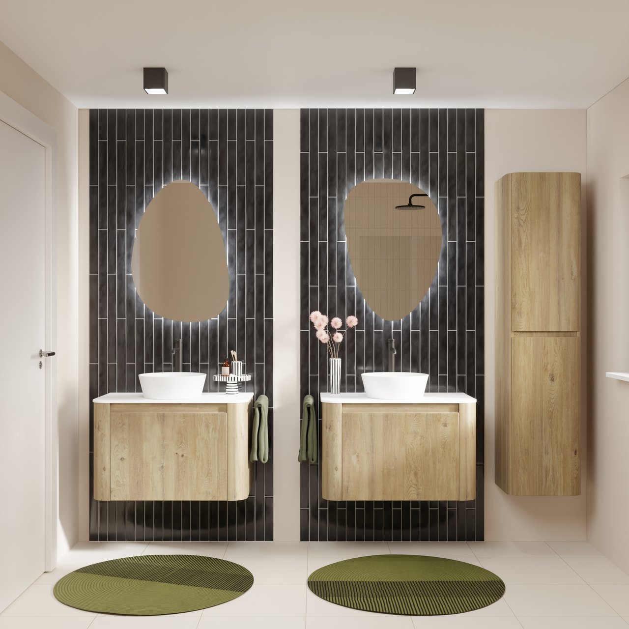 Carruzo Rio keramische wandtegels 24 stuks 5x50cm Grafito